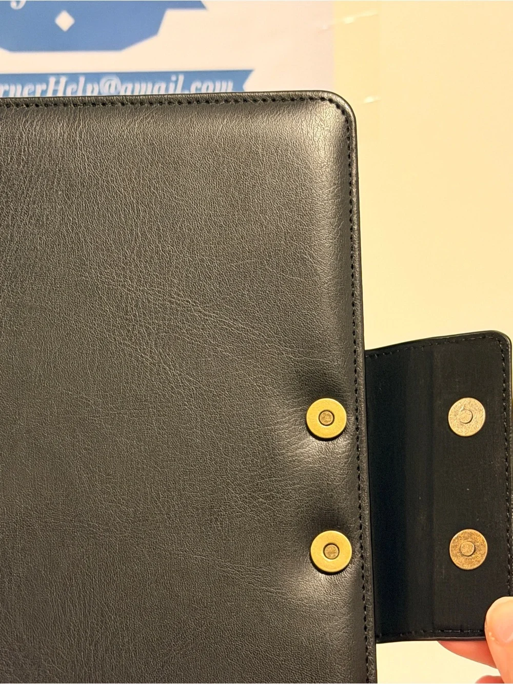 NWOT CoBak Black Premium PU Leather case for Kindle Scribe 3rd Generation